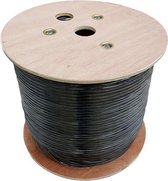 DINTEK - 305m kabel - CAT6 - outdoor U/FTP - zwart - 1103-04001