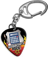 Plectrum sleutelhanger Accountants Rock!