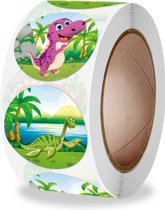beloningsstickers - stickers voor kinderen - 500 dino stickers op rol - stickerrol - onderwijs - Blijderij