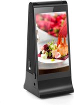 Merkloos - Draadloze Speler voor tafelreclame + Powerbank in één - 7-inch LCD Restaurant Tafel Reclame Speler - Power Bank HUB - Mobiele oplader met dubbel LCD-aanraakscherm en WiF