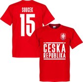 Tsjechië Soucek 15 Team T-Shirt - Rood - 3XL