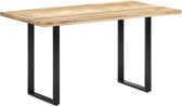 Eettafel massief mangohout 140x70x76 cm