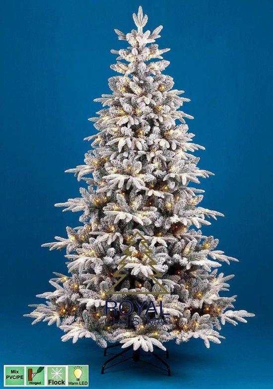 Sapin de Noël artificiel avec support bleu 180 c…