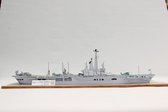 bouwplaat, modelbouw in karton. vliegkampschip Karel Doorman, schaal 1/250