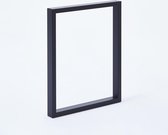 Set U tafelpoten meubelpoten (2 stuks) 110 cm hoog, kleur mat zwart