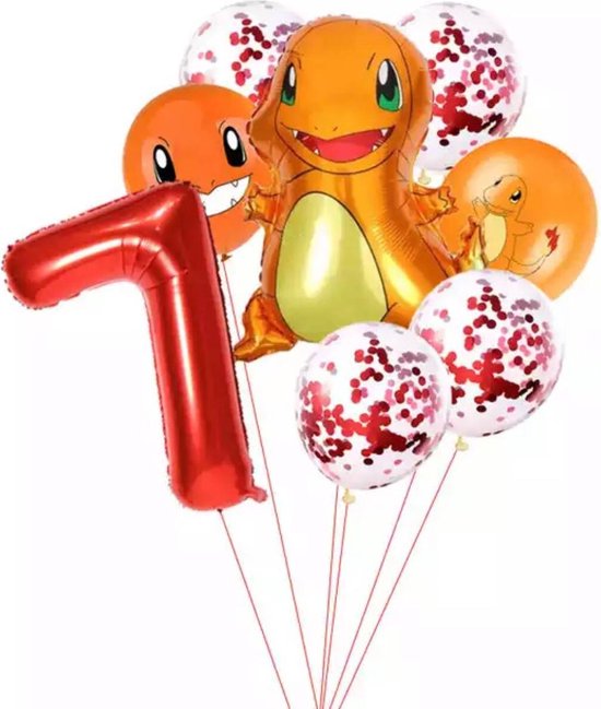 Pokemon Charmander Ballonpakket Droom Thema Party Decoratie nummer 7