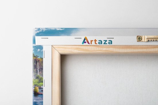 Artaza Peinture sur toile Chutes d'eau en Argentine - 80 x 120 - Groot - Photo sur toile - Impression sur toile