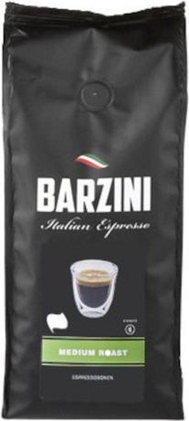 Barzini Italian Espresso Medium Roast koffiebonen - UTZ gecertificeerd -...