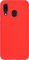 Étui rigide en Siliconen BMAX pour Samsung Galaxy A40 - Couverture rigide - Étui de protection - Étui de téléphone - Étui rigide - Protection de téléphone - Rouge