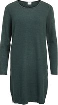 Vila VIRIL L/S KNIT DRESS NOOS DARKEST SPRUCE Dames Jurk - Maat XL