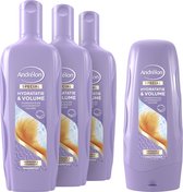 Andrélon Hydratie & Volume - 3 x Shampoo en 1 x Conditioner - Voordeelverpakking