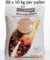 houtpellets Agriselect EN+ A1 88zakken van 10kg voor pelletkachel