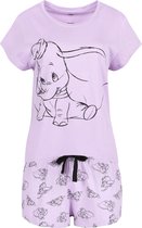 DUMBO DISNEY paars/lavendel pyjama met korte broek  XS