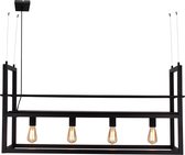 Chericoni - Quattro plafondlamp met rek - 4 lichts - 112x27cm - zwart corrund black