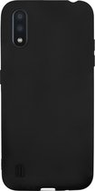 BMAX Essential matte case geschikt voor Samsung Galaxy A01 Hoesje / Dun en beschermend telefoonhoesje / Case / Beschermhoesje / Telefoonhoesje / Hard case / Telefoonbescherming - Zwart