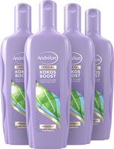 Bol.com Andrélon Shampoo Kokos Boost - 4 x 300 ml - Voordeelverpakking aanbieding