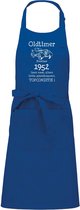 Keukenschort - BBQ schort - Oldtimer - Jaartal 1952 - royal blue