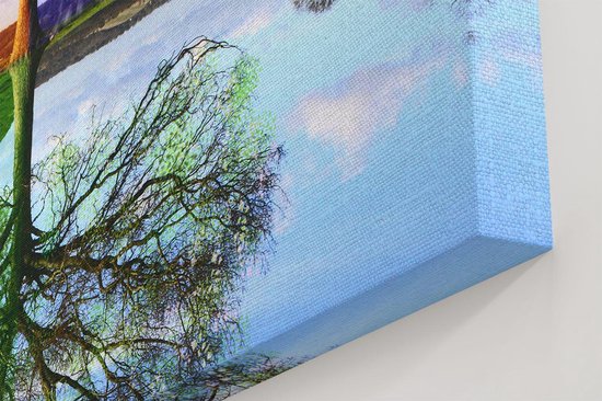 Artaza - Peinture sur toile - Arbre des quatre saisons - 70 x 70 - Photo sur toile - Impression sur toile