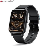 LICHIP Smartwatch -Dames & Heren -Activity tracker -Stappenteller -Smarthorloge - Zwart