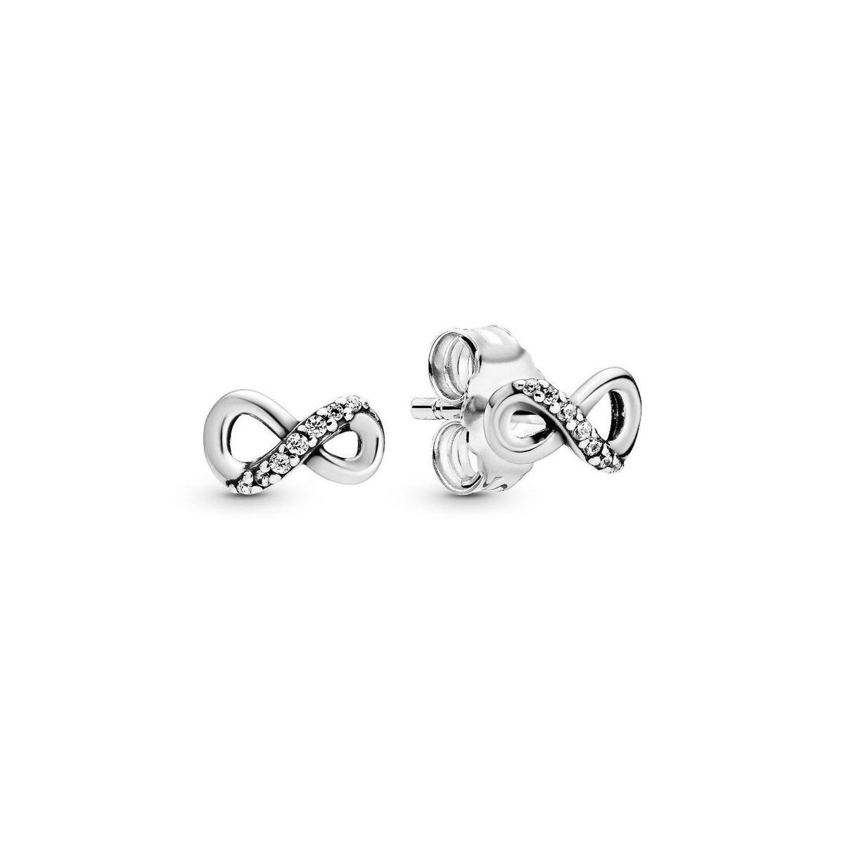 Pandora Stories 925 Sterling Zilveren Infinity Oorstekers 298820C01