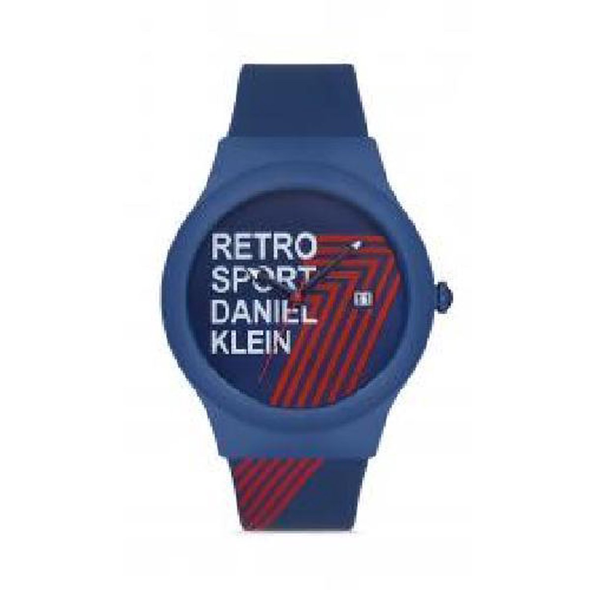 Daniel Klein DK.1.12867-5 - Horloge - Analoog - Mannen - Heren - siliconen band - rond - Blauw - Rood
