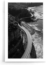 Walljar - Cliff Bridge - Zwart wit poster
