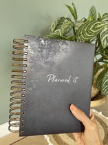 Planned It planner - ZWART