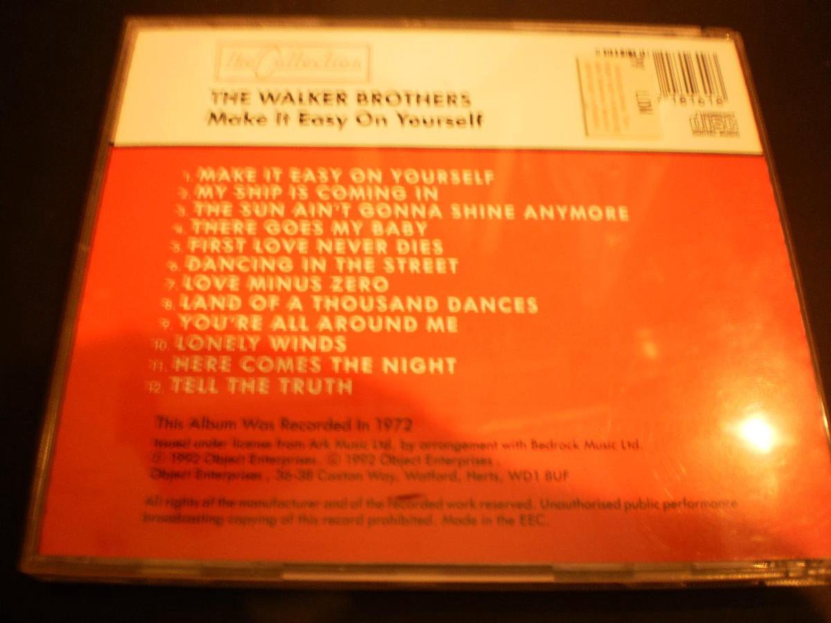 CD The Walker Brothers Make it easy on yourself, The Walker Brothers ‎ CD (album)...