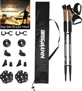 Complete Set wandelstokken, poles Aluminium met extra tips- WandelStokken - Telescopisch - Anti Shock Demping - verjaardag - outdoor