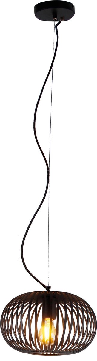 Chericoni Curvato Hanglamp - 1 Lichts - Ø 30 cm - E27 - Zwart