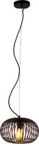 Chericoni - Curvato Hanglamp - 1 Lichts - Zwart Metaal - Uniek Ontwerp - Ø 30 cm