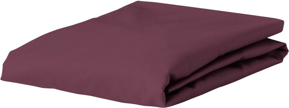 ESSENZA Satin Hoeslaken Marsala - 90x200 cm