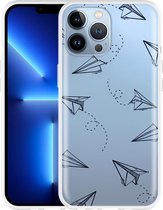 iPhone 13 Pro Max Hoesje Paper Planes - Designed by Cazy