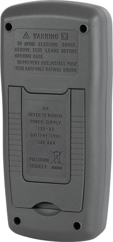 The Rebel Tools RB-30D - Compteur universel / Comprend des cordons de test