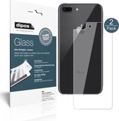 dipos I 2x Pantserfolie helder compatibel met Apple iPhone 8 Plus Rückseite Beschermfolie 9H screen-protector