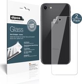 dipos I 2x Pantserfolie helder compatibel met Apple iPhone 8 Rückseite Beschermfolie 9H screen-protector