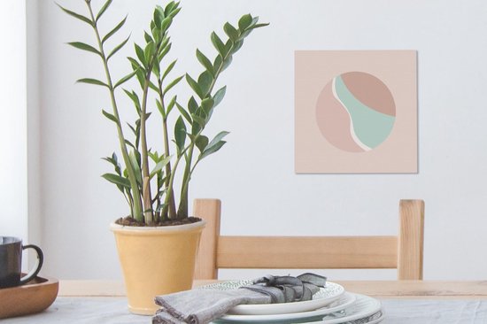 Toile Peinture Été - Mer - Plage - 20x20 cm - Décoration murale