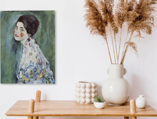 Peinture sur Toile Ritratto di Signora - Gustav Klimt - 30x40 cm - Décoration murale