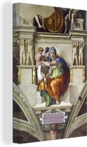Tableau sur Toile Oracle de Delphes - Michel-Ange - 60x90 cm - Décoration murale