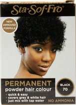 Sta-Sof-Fro permanent powder hair colour black 70