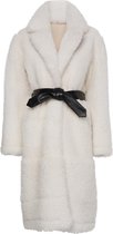 zoe karssen - dames -  melatti shearling jas -  gebroken wit - xl