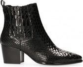 Van Dalen  - Chelsea Laarsje Met Hak Leer - Womens - Black - 36