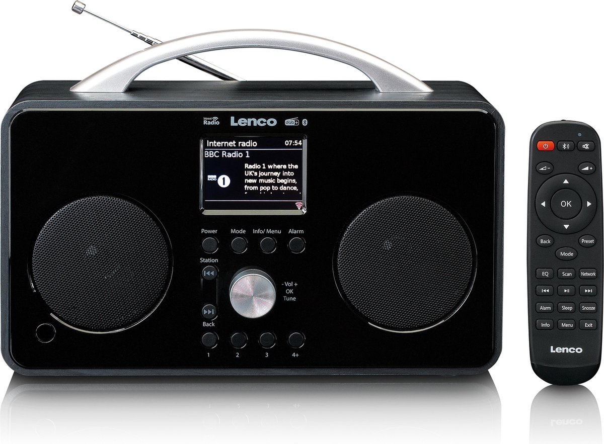 Lenco PIR-645BK - Internet Radio met Bluetooth en DAB - Zwart