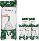 Brabantia PerfectFit sac poubelle avec fermeture code R, 36 litres, 6 rouleaux x 20 pcs - White