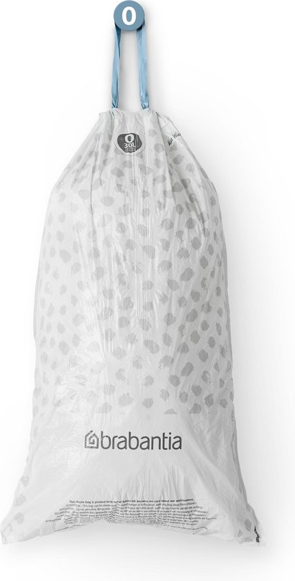 SAC POUBELLE PERFECTFIT, CODE G, 23-30L, 20 SACS PAR ROULEAUX - WHITE