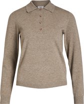 Object Collectors Item OBJTHESS L/S POLO SHIRT NOOS Dames Trui - Maat L
