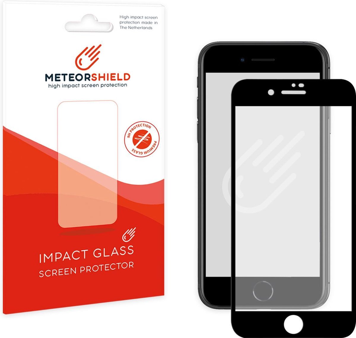 Meteorshield iPhone 7 screenprotector - Full screen