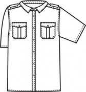 Greiff Pilotenoverhemd - Kleding - Overhemd - Werkkleding - Wit - Korte mouw