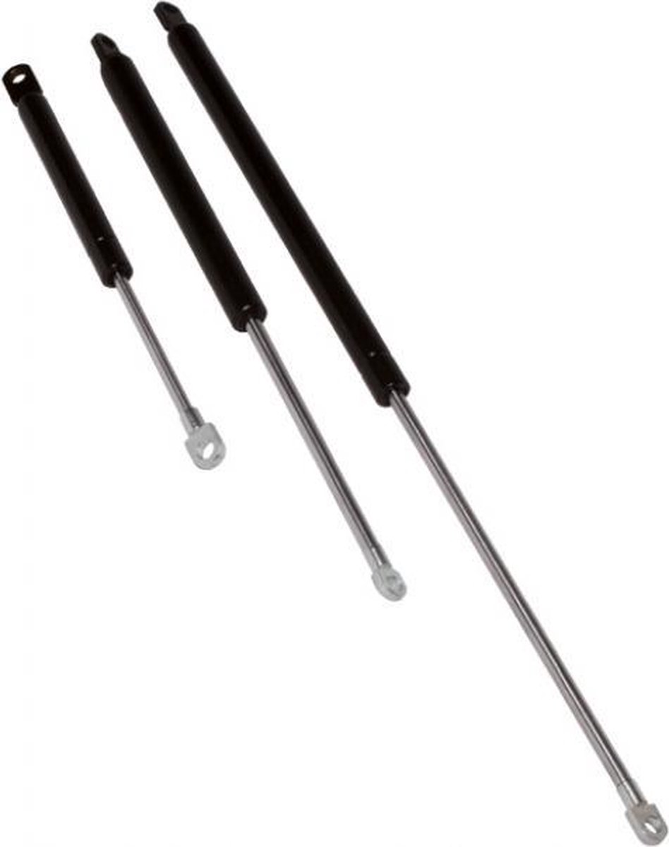 Zwartgespoten stalen gasveer 355mm drukkracht 18kilo