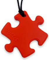 Chewzoo® - Bijtketting - Puzzle - Puzzlestuk - Rood